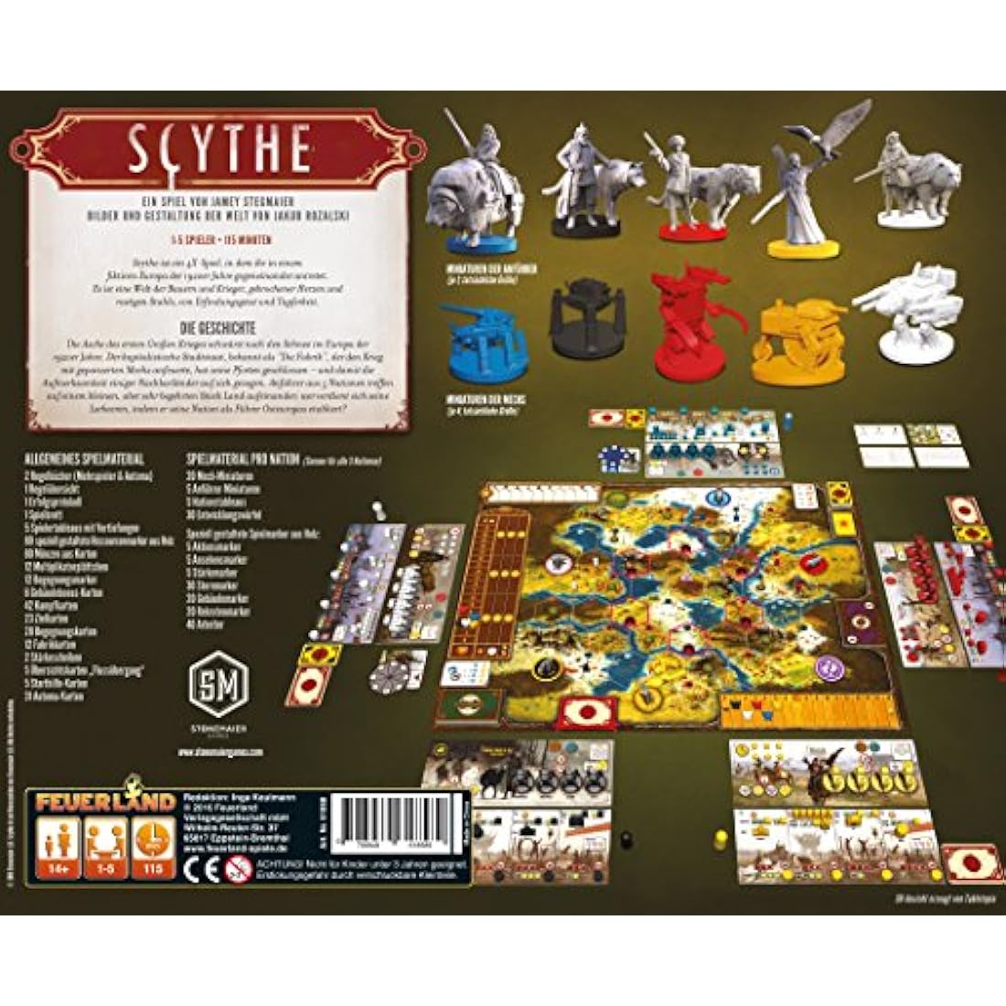 Scythe Brettspiel – Feuerland Spiele Strategie Engine Building Game