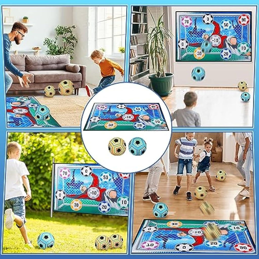 VATOS Kids Football Toss Game Set – Indoor Outdoor Foldable Goal Toy