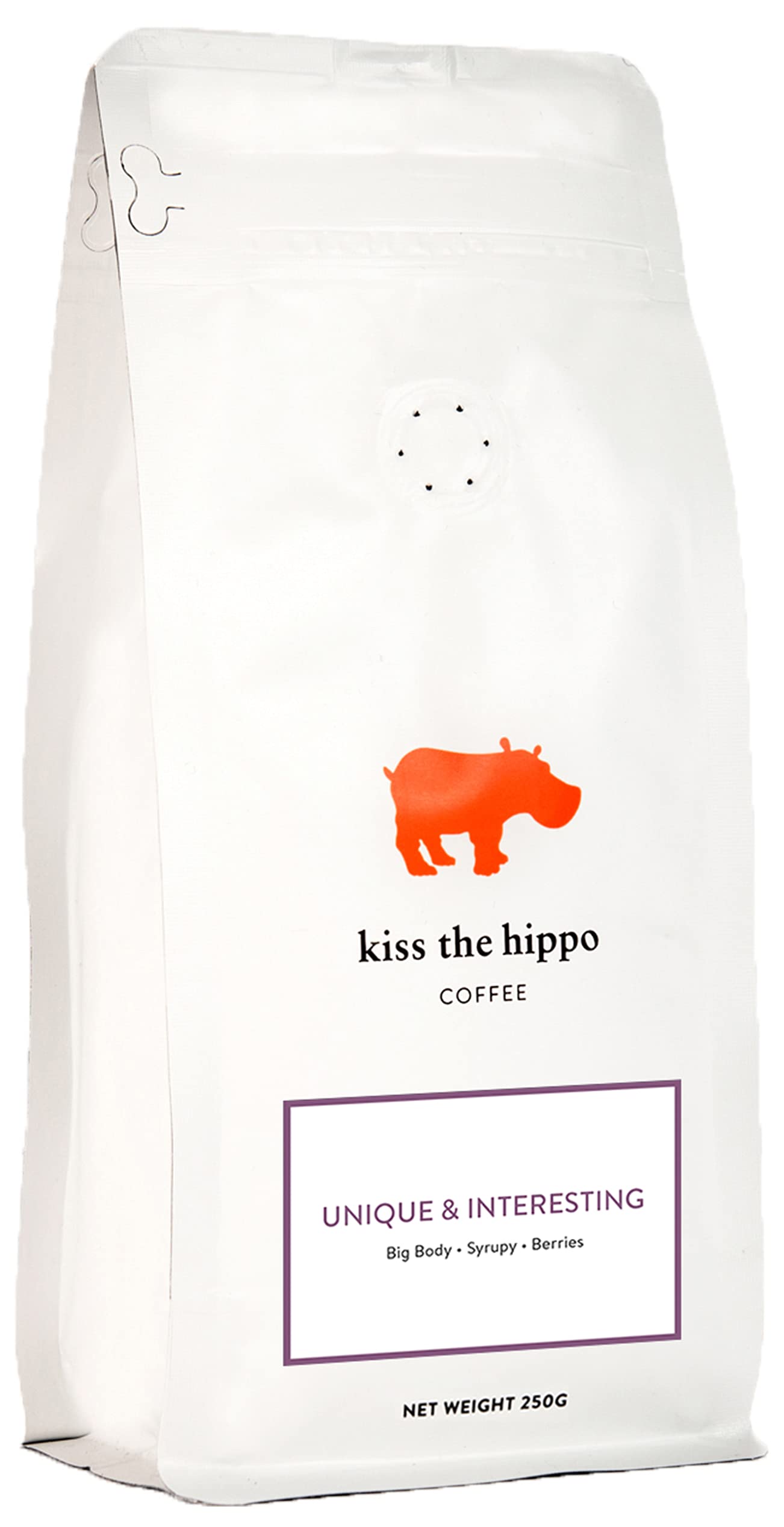 Kiss the Hippo Single Origin Whole Bean Coffee – 250g Filter Roast