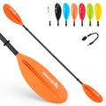 Abahub Carbon Fiber Kayak Paddle – 90.5 Inch Lightweight Oar with Leash