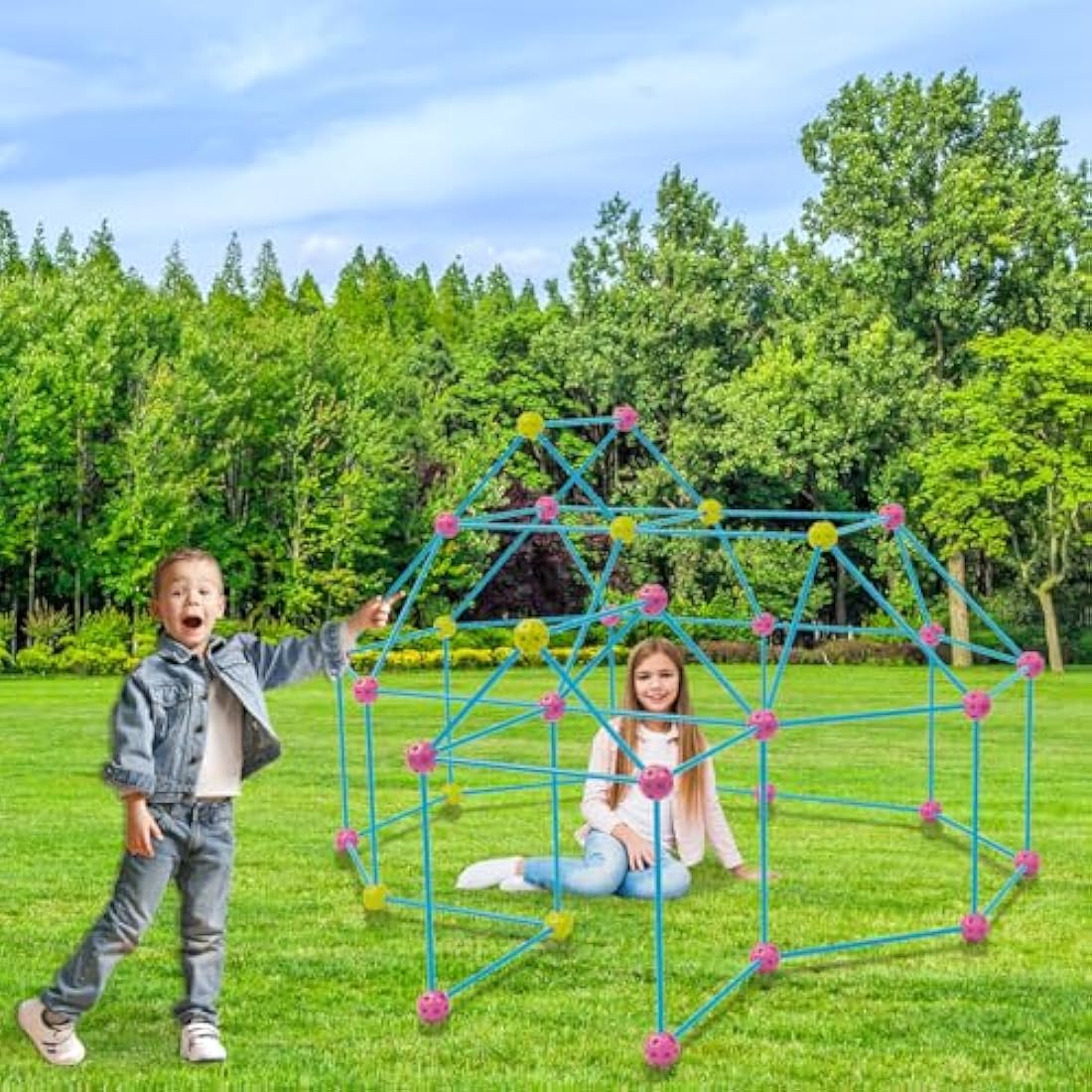 XL Fort Building Kit – 102 Piece STEM Construction Toy