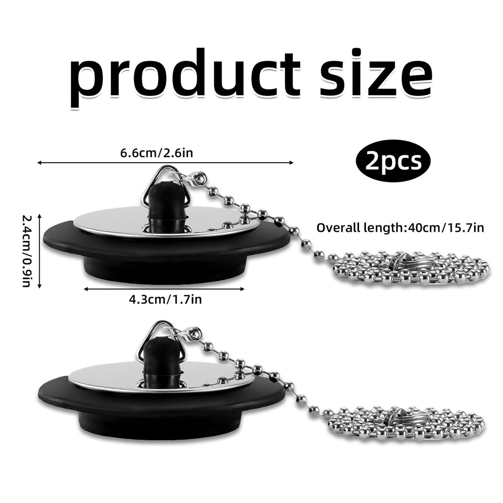 2 Pcs Bath Plug Replacement, Universal Bath Plug, Universal Bath Plug - image 2