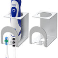 Linkidea 2-Pack Stainless Steel Toothbrush Holder | Wall Mounted Organizer