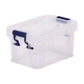 Bankers Box Storage Box 0.2L 20 Pack - BPA-Free, Stackable Plastic Organizer with Clip-Lock Lid