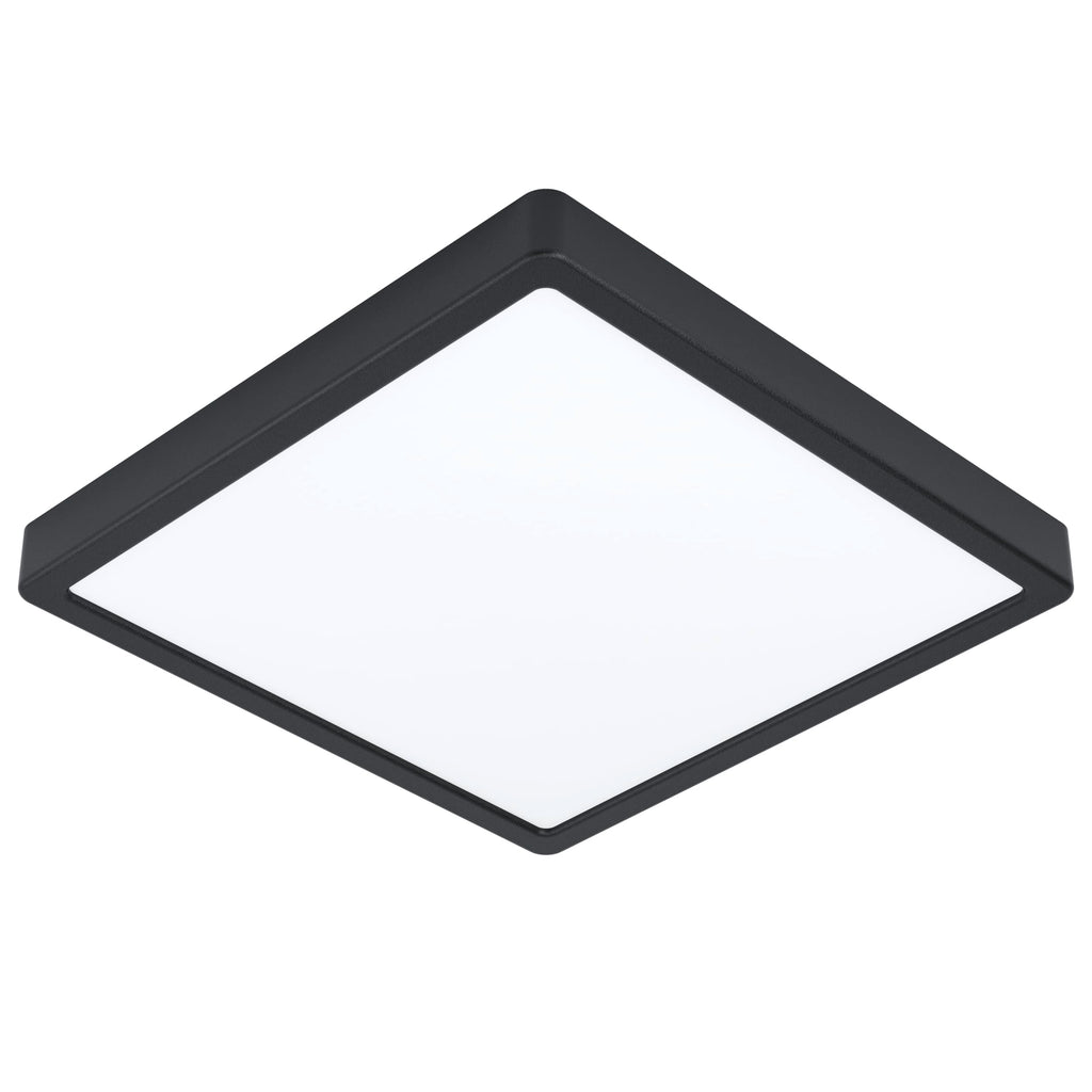 Eglo Argolis 2 LED Outdoor Ceiling Light – Black Metal IP44 Warm White