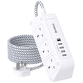 Addtam 6-Way Extension Lead with 5 USB Ports - 3M Surge Protected Power Strip