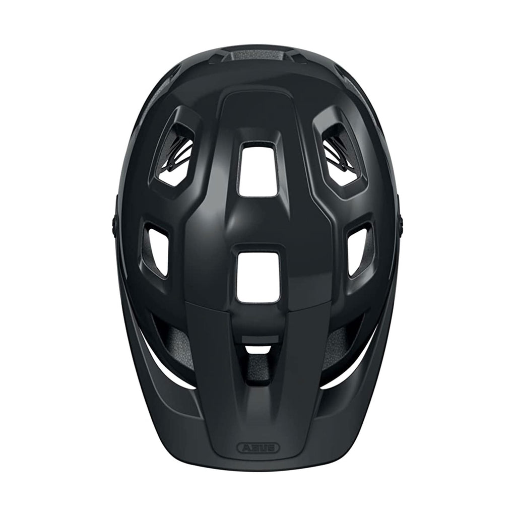 ABUS MoTrip MTB Helmet – Shiny Black Mountain Bike Helmet, Size M