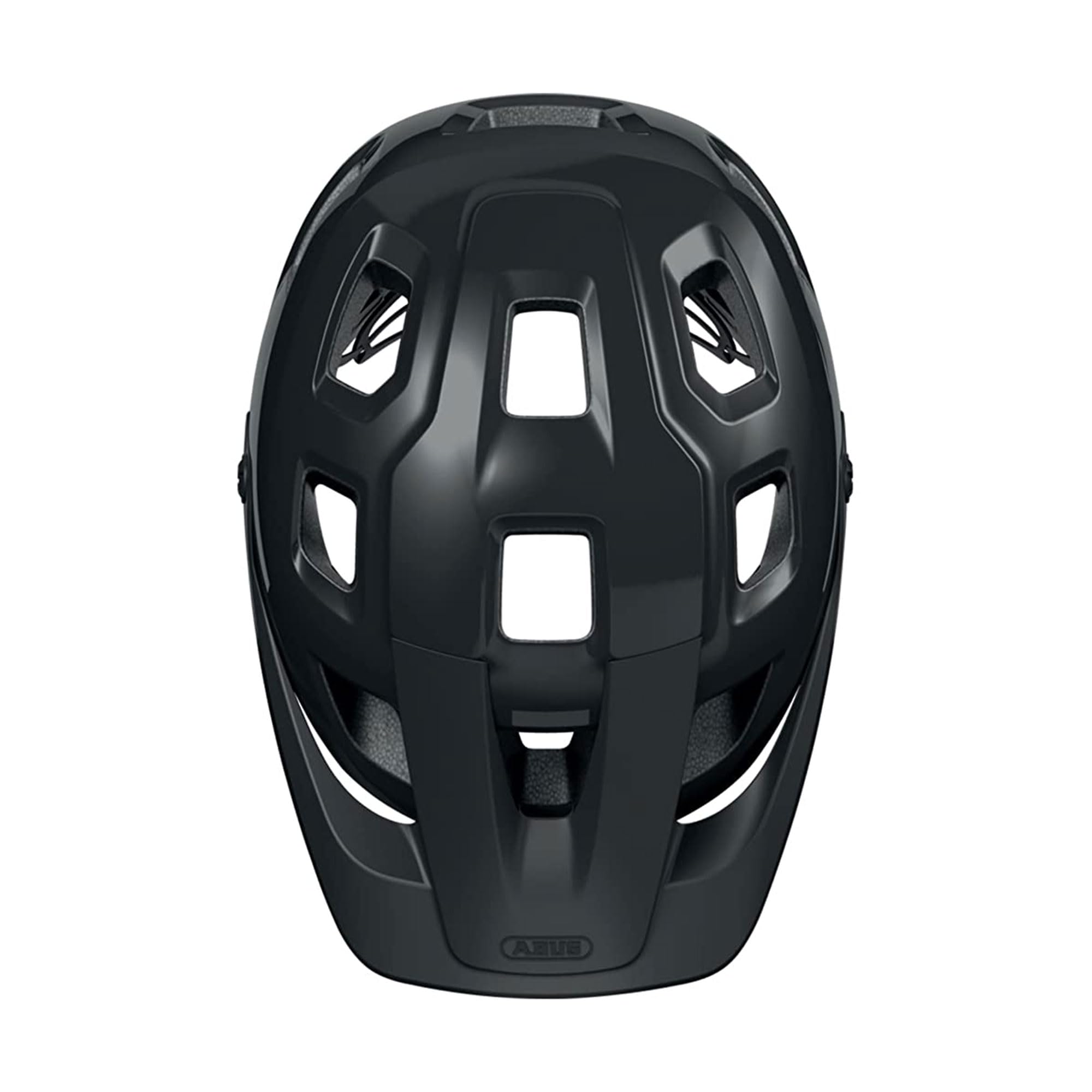 ABUS MoTrip MTB Helmet – Shiny Black Mountain Bike Helmet, Size M