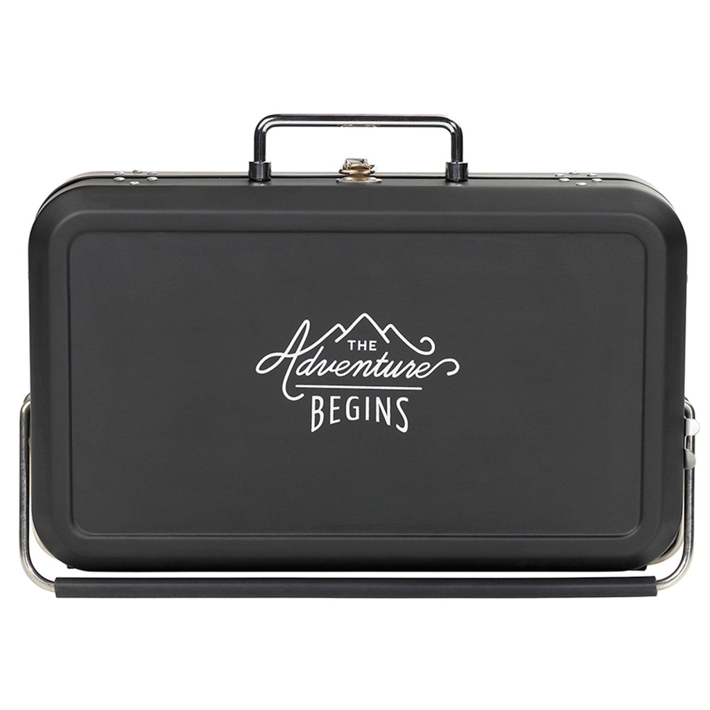 Gentleman's Hardware Portable Suitcase BBQ Grill - Compact Black