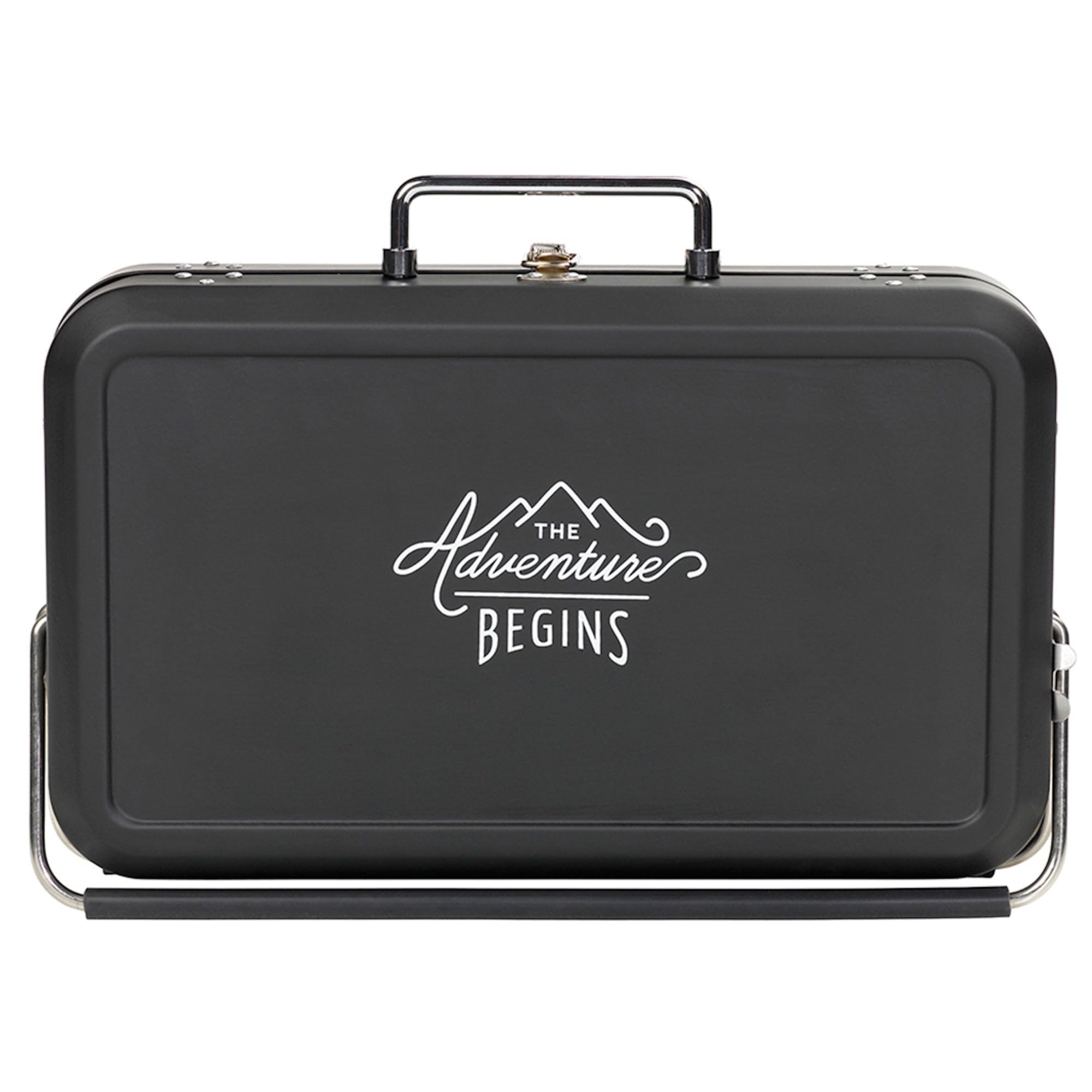 Gentleman's Hardware Portable Suitcase BBQ Grill - Compact Black