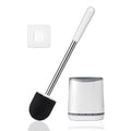 HiWODO Toilet Brush and Holder - Wall Mounted & Floor Standing Set