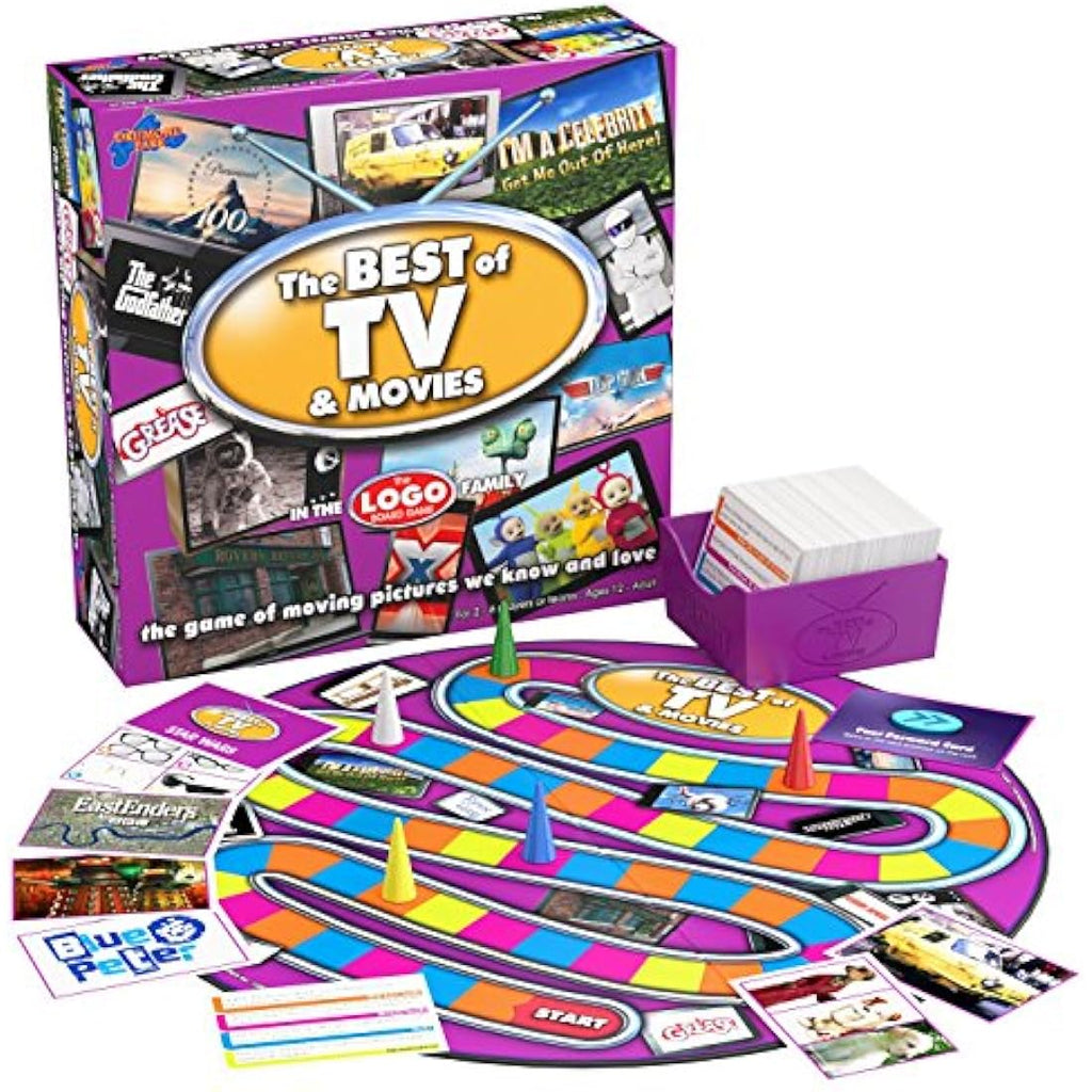 Drumond Logo Best of TV & Movies Board Game – Family Trivia for Ages 12+