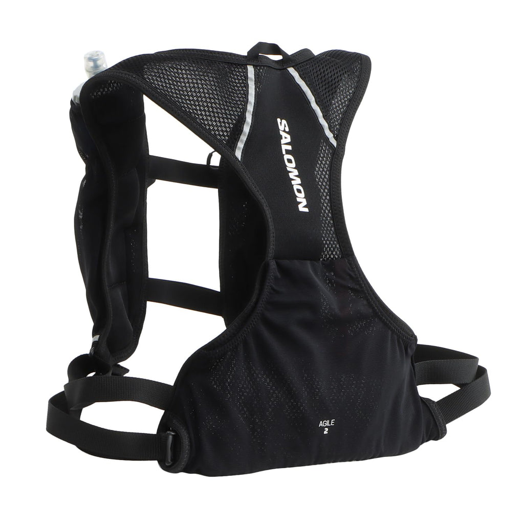 Salomon Agile 2 Hydration Vest – Reflective Trail Running Pack, Black