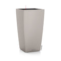 Lechuza CUBICO Color 22 Self-Watering Planter | Sand Brown Poly-Resin