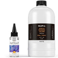 Nicpro Titanium White Acrylic Pour Paint Kit - 33.8oz Pre-Mixed Fluid Art