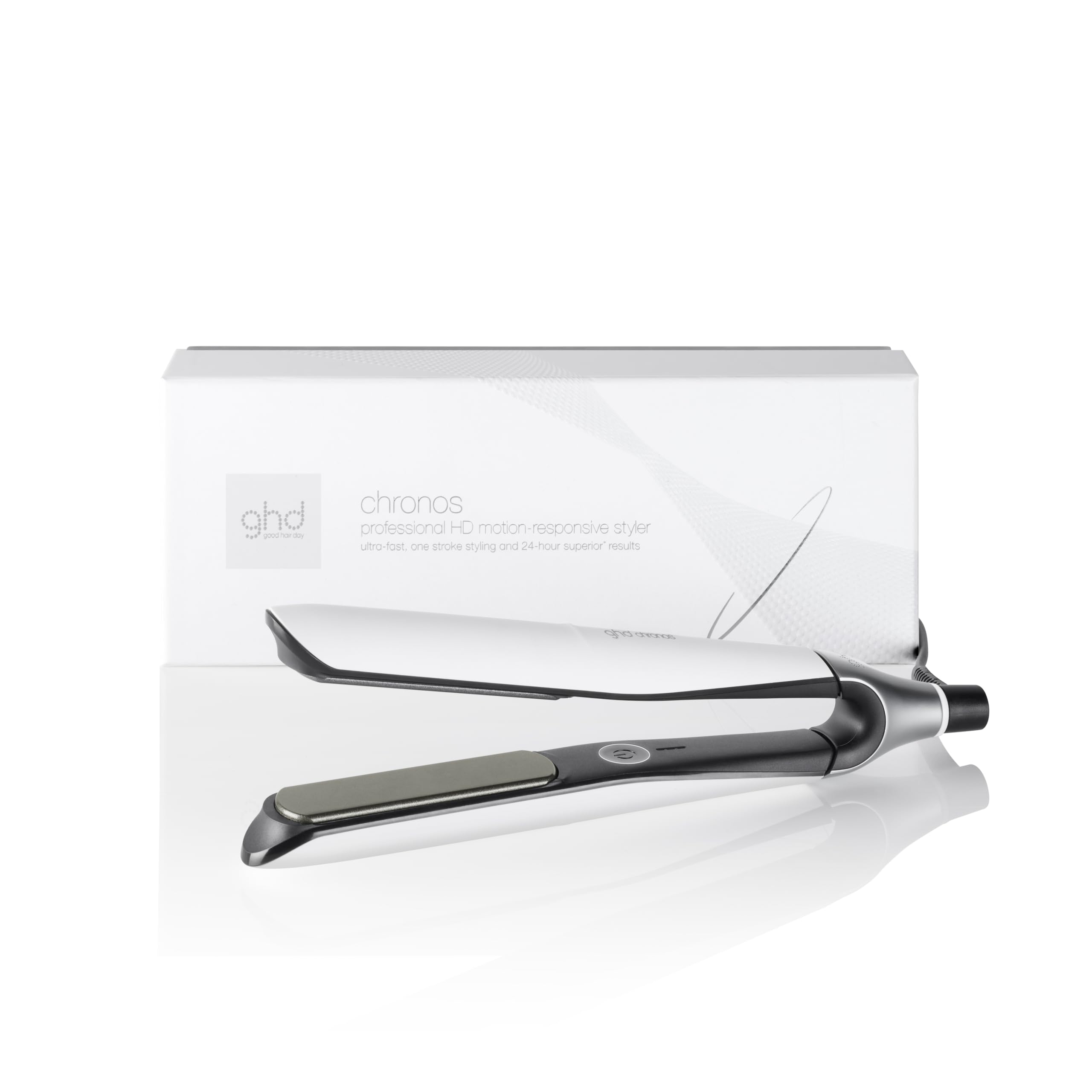 ghd Chronos Professional Styler – White HD Hair Straightener