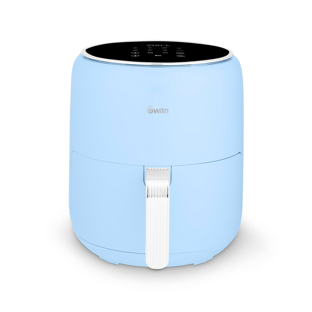 Swan Retro Digital Air Fryer – 4.5L 1500W with 8 Pre-Sets, Blue