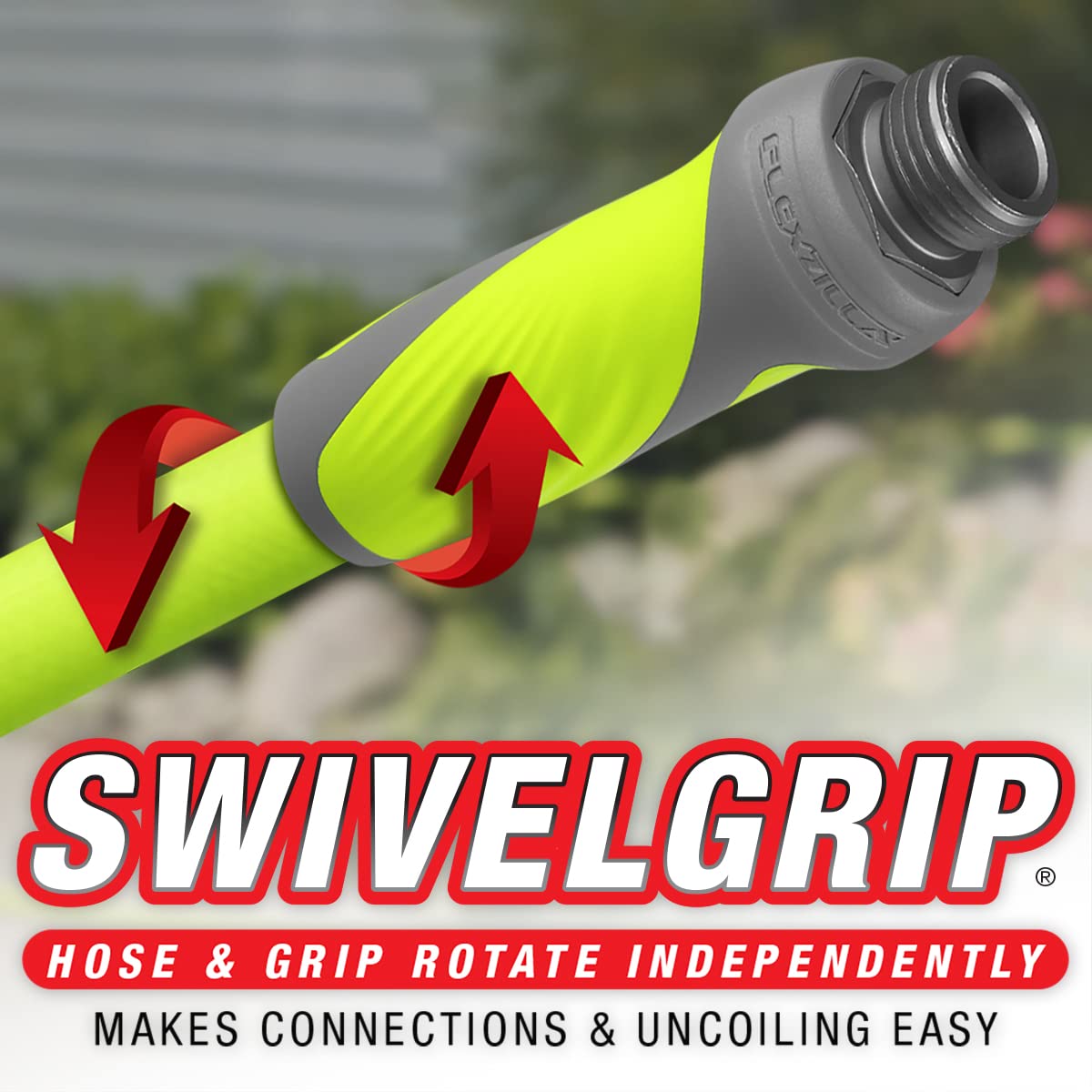 Flexzilla Garden Hose with SwivelGrip | 5/8 in. x 50 ft. | ZillaGreen