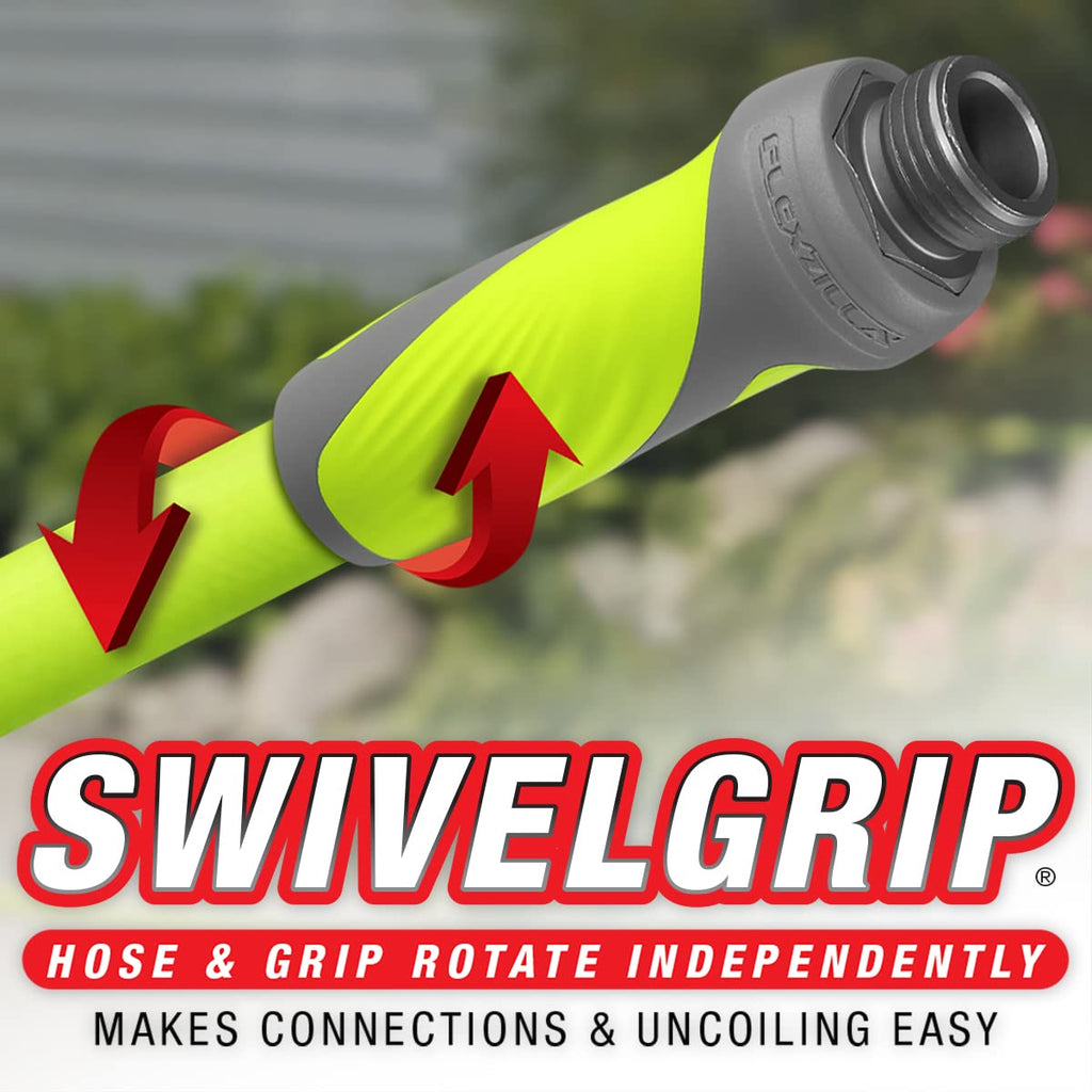 Flexzilla Garden Hose with SwivelGrip – 5/8 in. x 75 ft. Heavy Duty