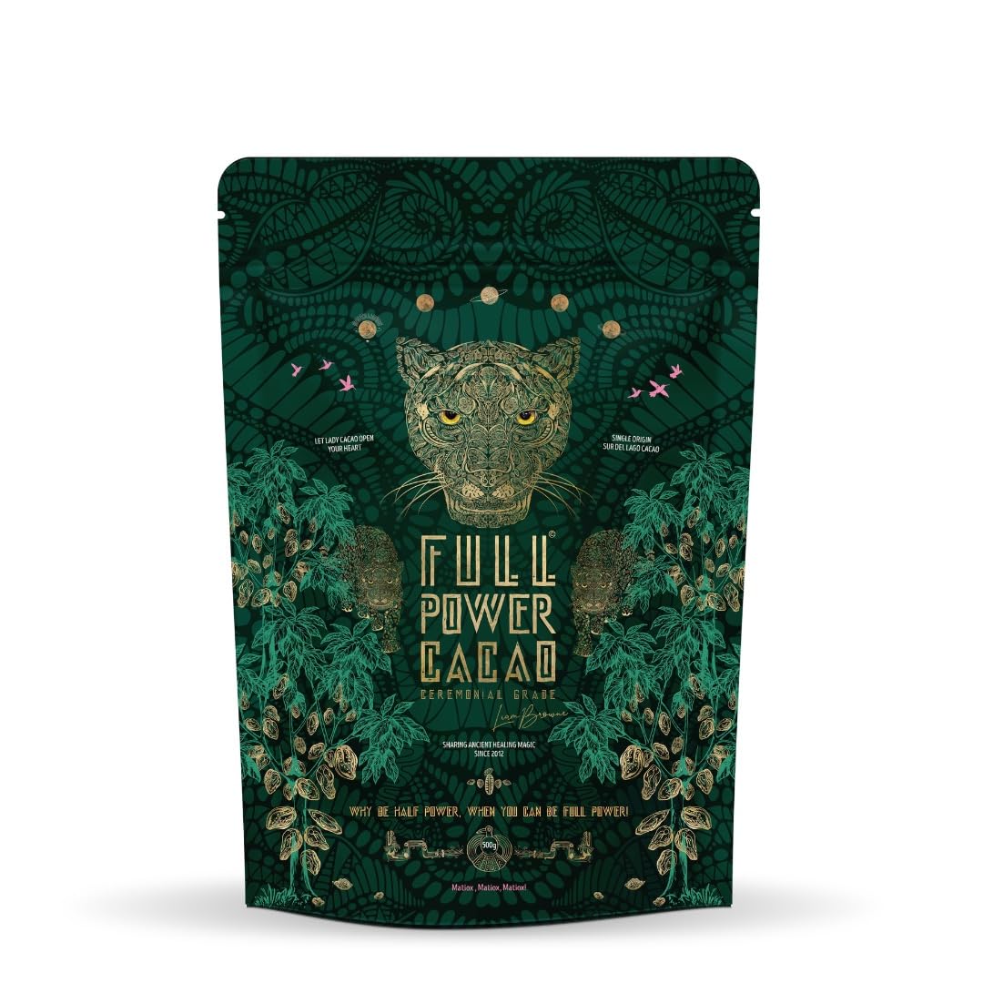 Full Power Cacao – Ceremonial Grade Raw Cacao from Venezuela, 500g