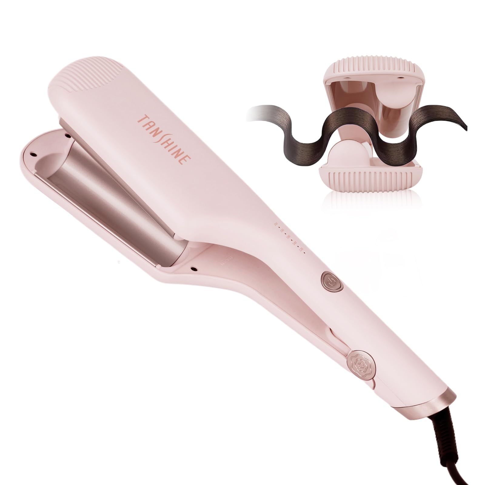 TANSHINE 32mm Hair Waver – Ceramic Mermaid Beach Wave Curling Iron