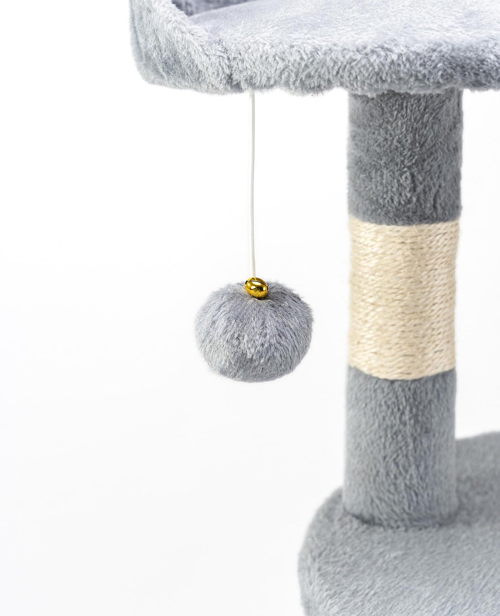 lionto Cat Tree with Sisal Scratching Post, Cave & Play Rope – 112 cm