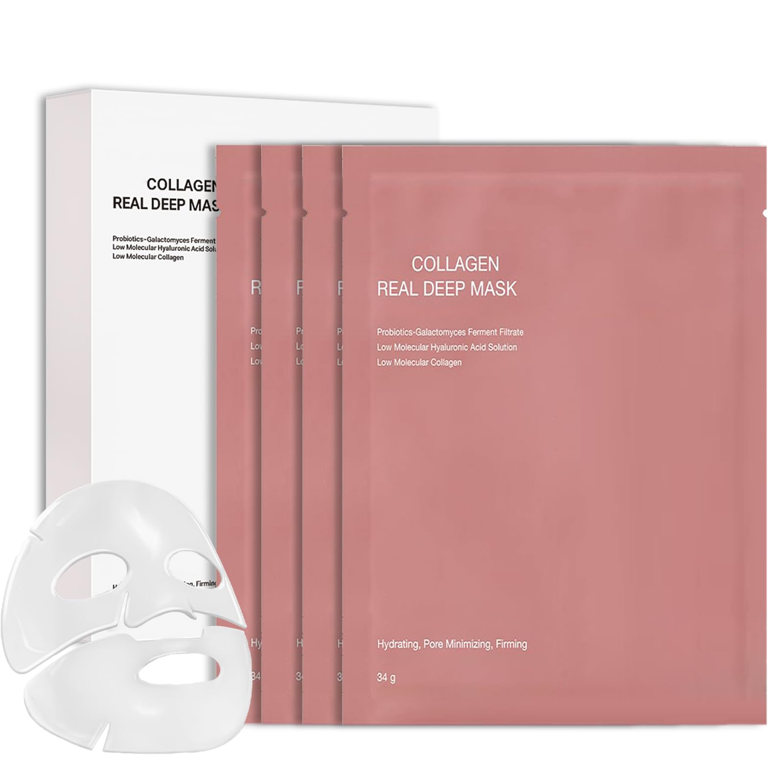 Bio Collagen Overnight Face Mask - Korean Glass Skin (8 Pack)