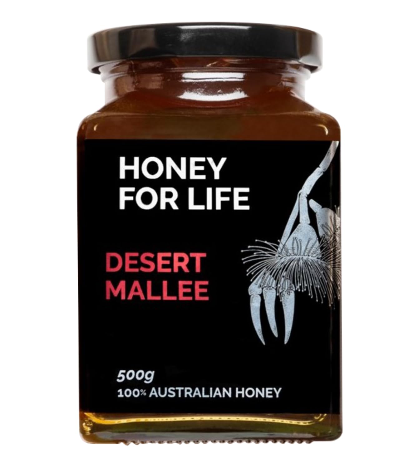Honey for Life Desert Mallee Raw Active Honey TA20+ MGO 800+ (500g)