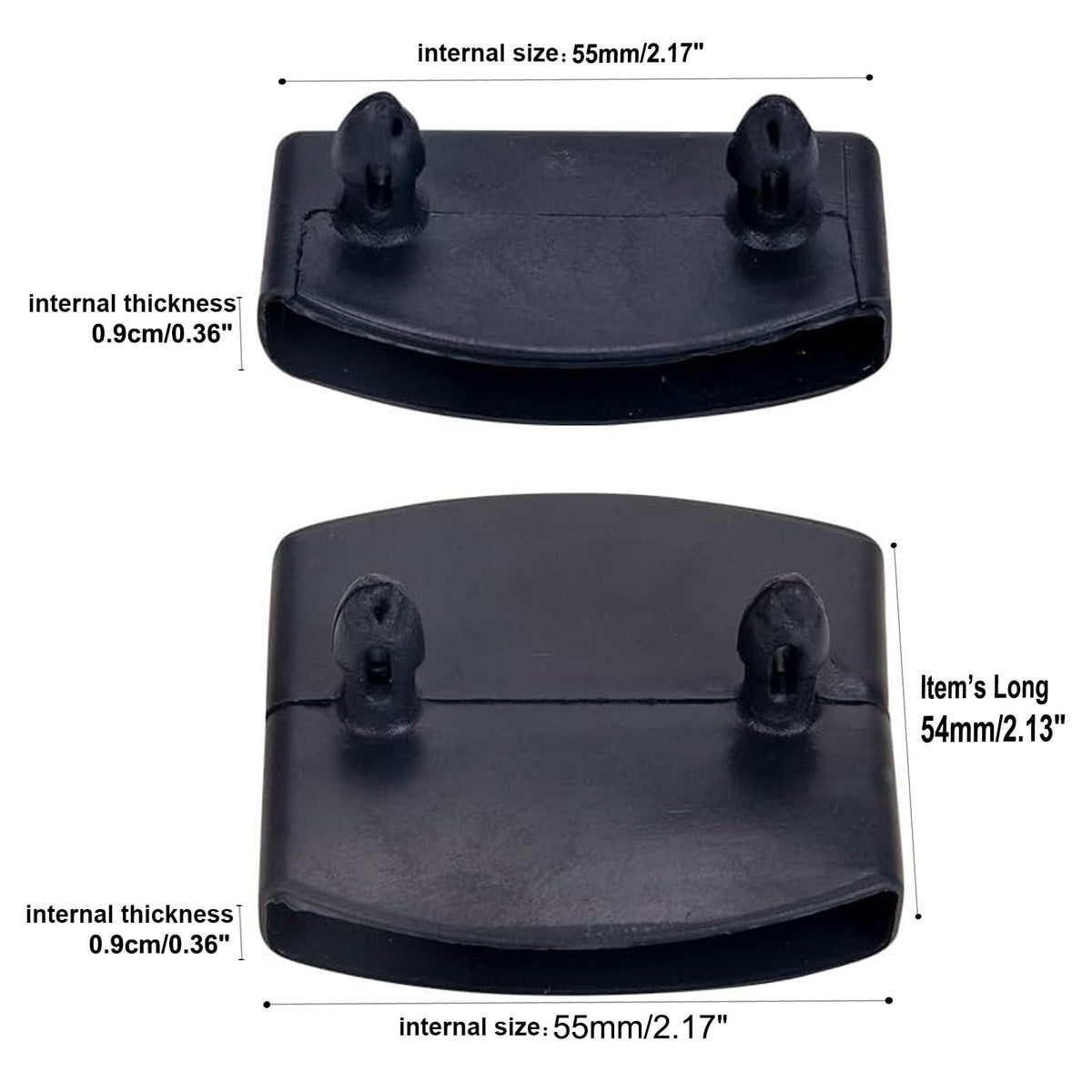 36 Pcs Bed Slat Holders Kit - Plastic Bed Slat Caps & Centre Caps - Side Slat Brackets 55mm x 9mm Inside - image 2
