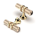 FURNIWARE Gold Cabinet Knobs - 10 Pack Kitchen Drawer Pulls & Handles