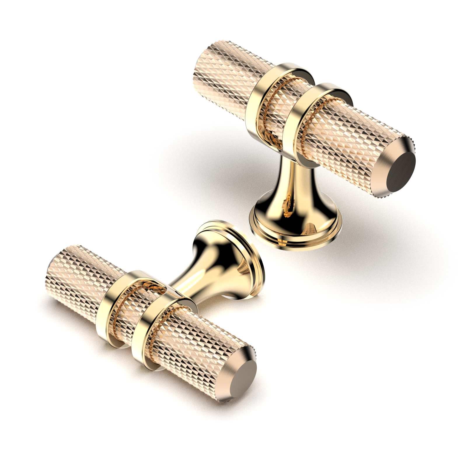 FURNIWARE Gold Cabinet Knobs - 10 Pack Kitchen Drawer Pulls & Handles