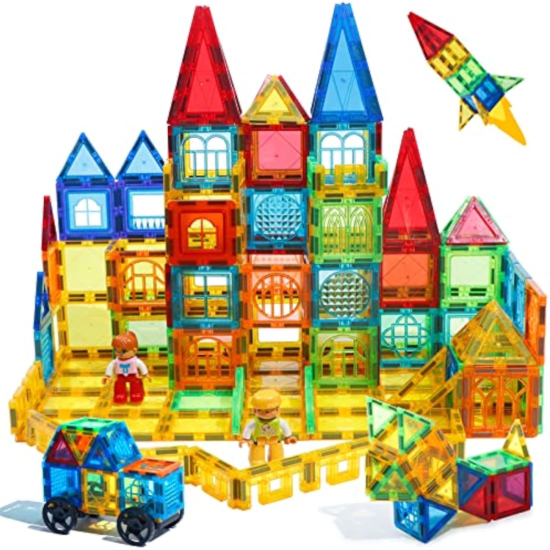 Magblock 100PCS Magnetic Building Blocks – STEM Educational Tiles Set