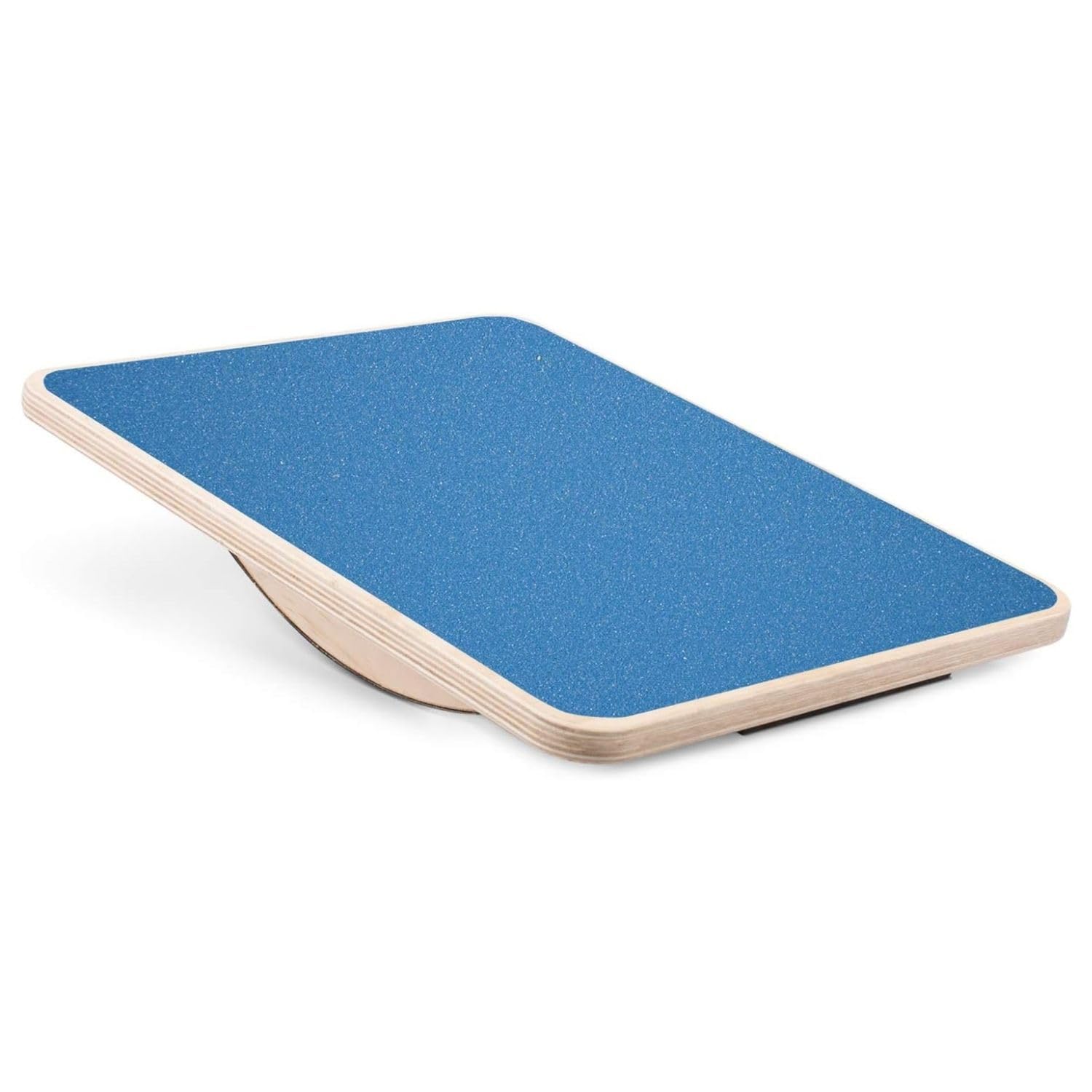 Yes4All Rocker Balance Board - Wooden Standing Desk Trainer, Blue