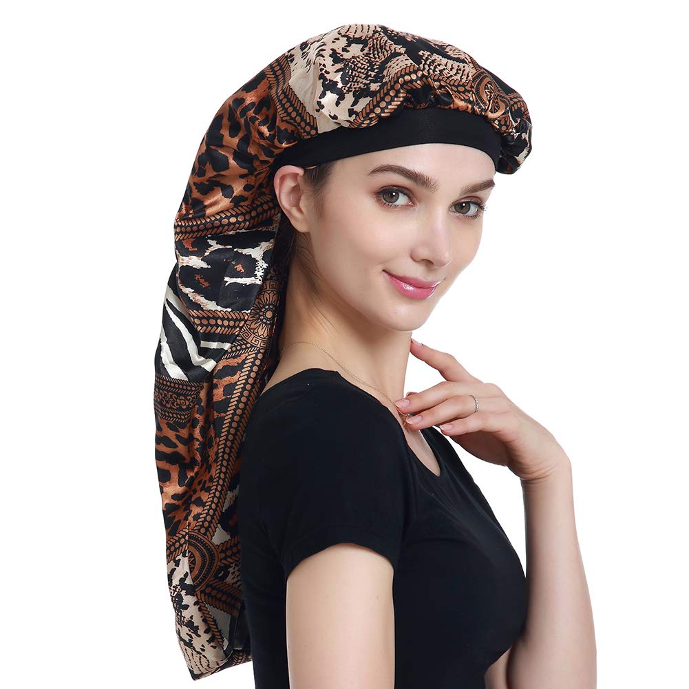 Extra Large Satin Hair Bonnet | Silk Sleep Scarf for Braids