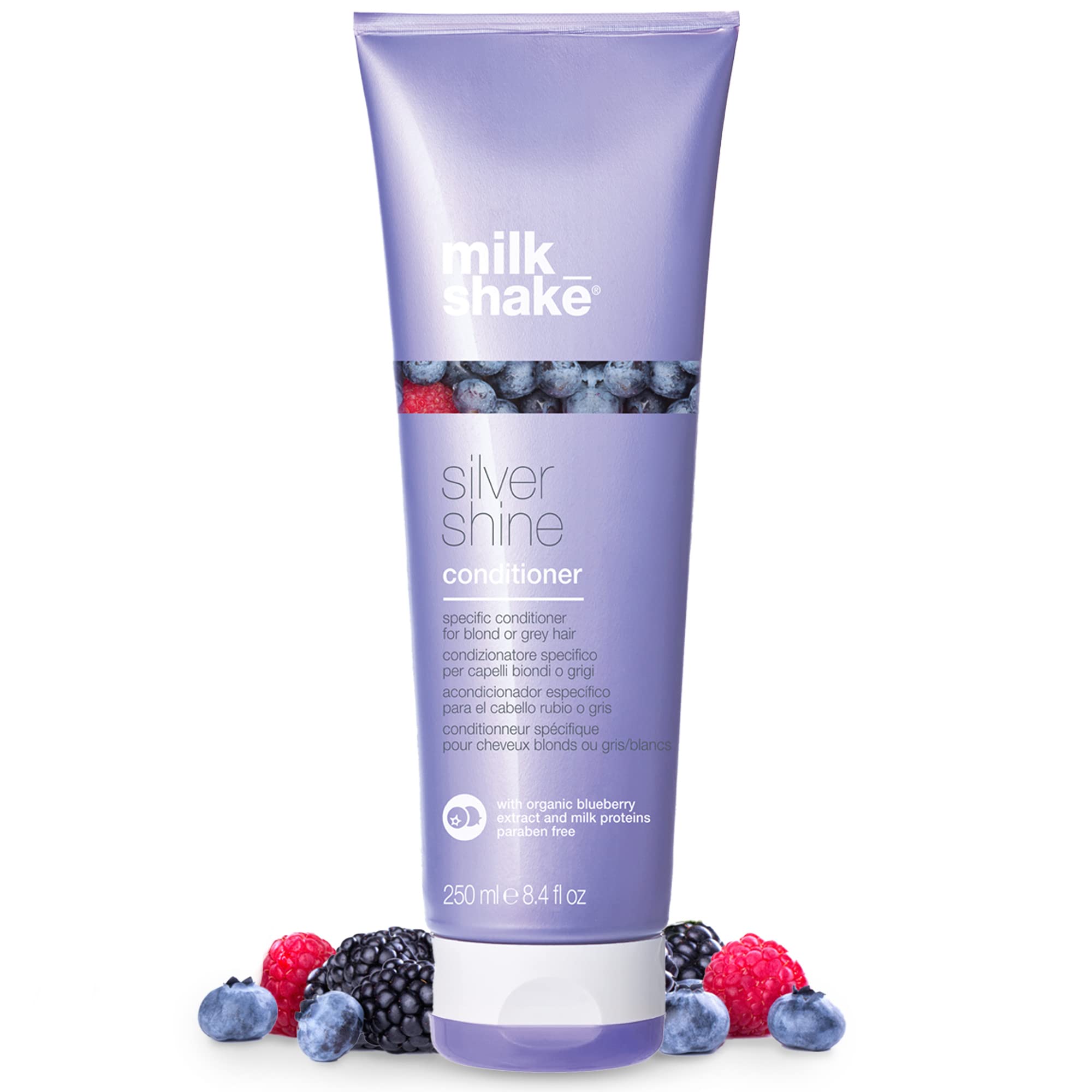 milk_shake Silver Shine Conditioner – Anti-Yellow Purple Toner, 250ml