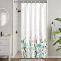 Uiiooazy Sage Green Eucalyptus Floral Shower Curtain - Waterproof Polyester