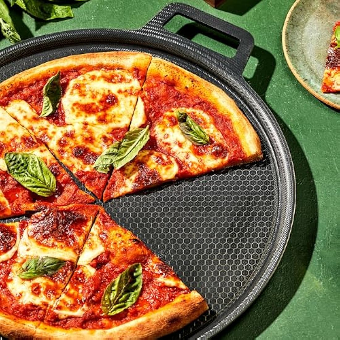 HexClad Hybrid Nonstick Pizza Steel – 14-Inch Stainless Steel & Ceramic
