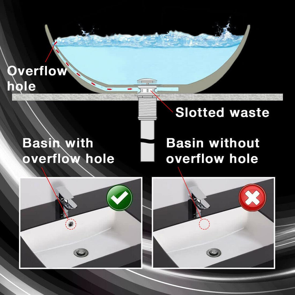 Xcel Home G 1 1/4" BSP Slotted Chrome Click Clack Basin Waste - image 4