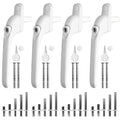 Kamtop 4 Pcs Universal Espag Window Handles – Lockable Aluminum uPVC