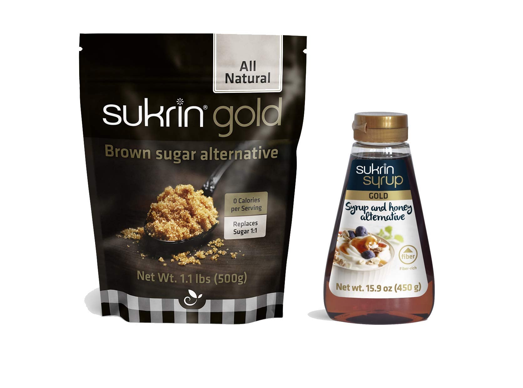 Sukrin Gold Bundle | Keto Brown Sugar 500g & Syrup Gold 450g