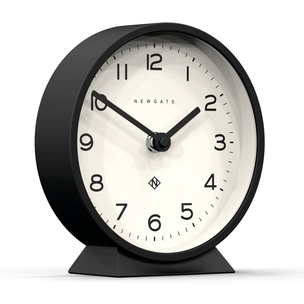 Newgate M Mantel Clock – Silent Sweep Non-Ticking Minimalist Desk Clock
