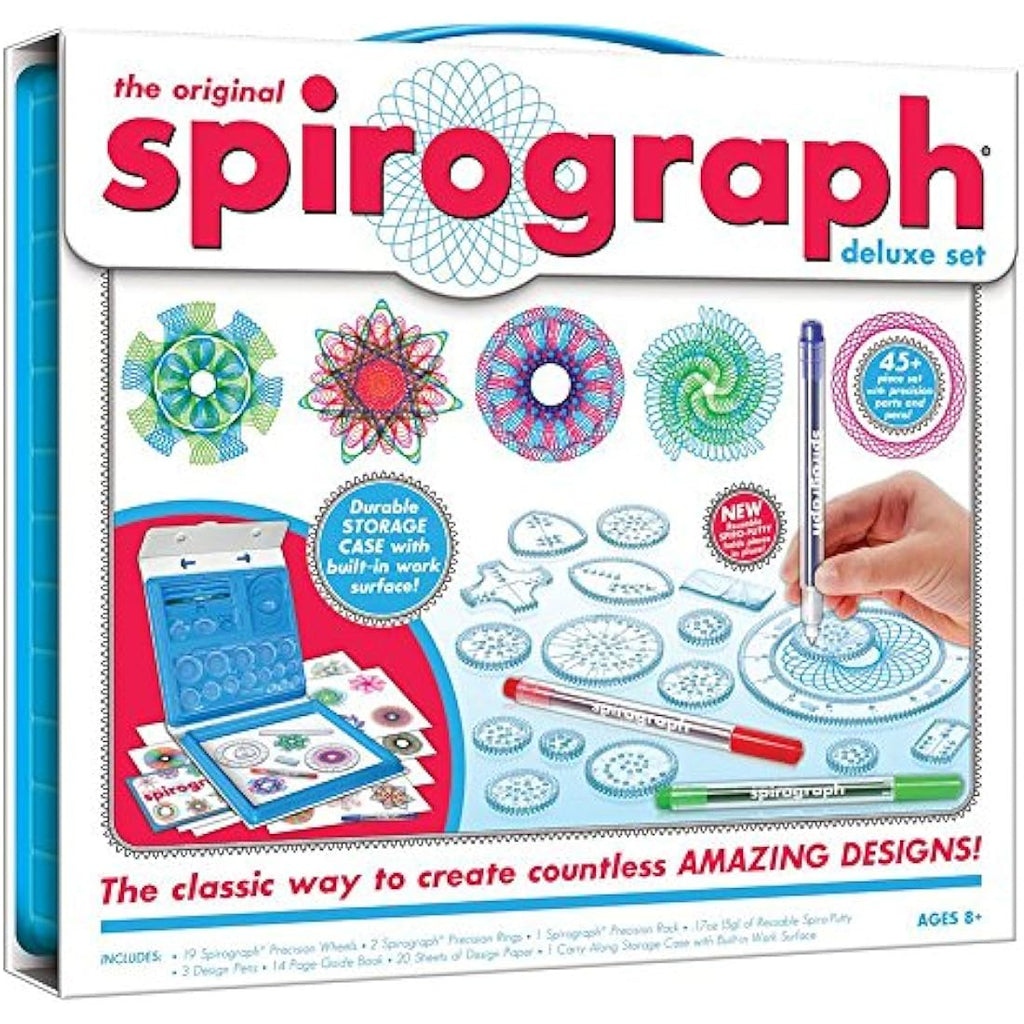 Spirograph Deluxe Set – 45-Piece Drawing Kit with Storage Case