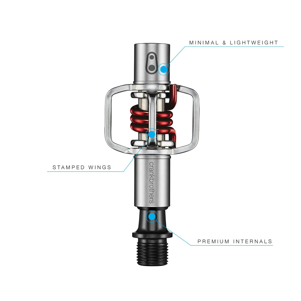 Crankbrothers Eggbeater 1 MTB Pedals – Steel Clipless for XC & Cyclocross