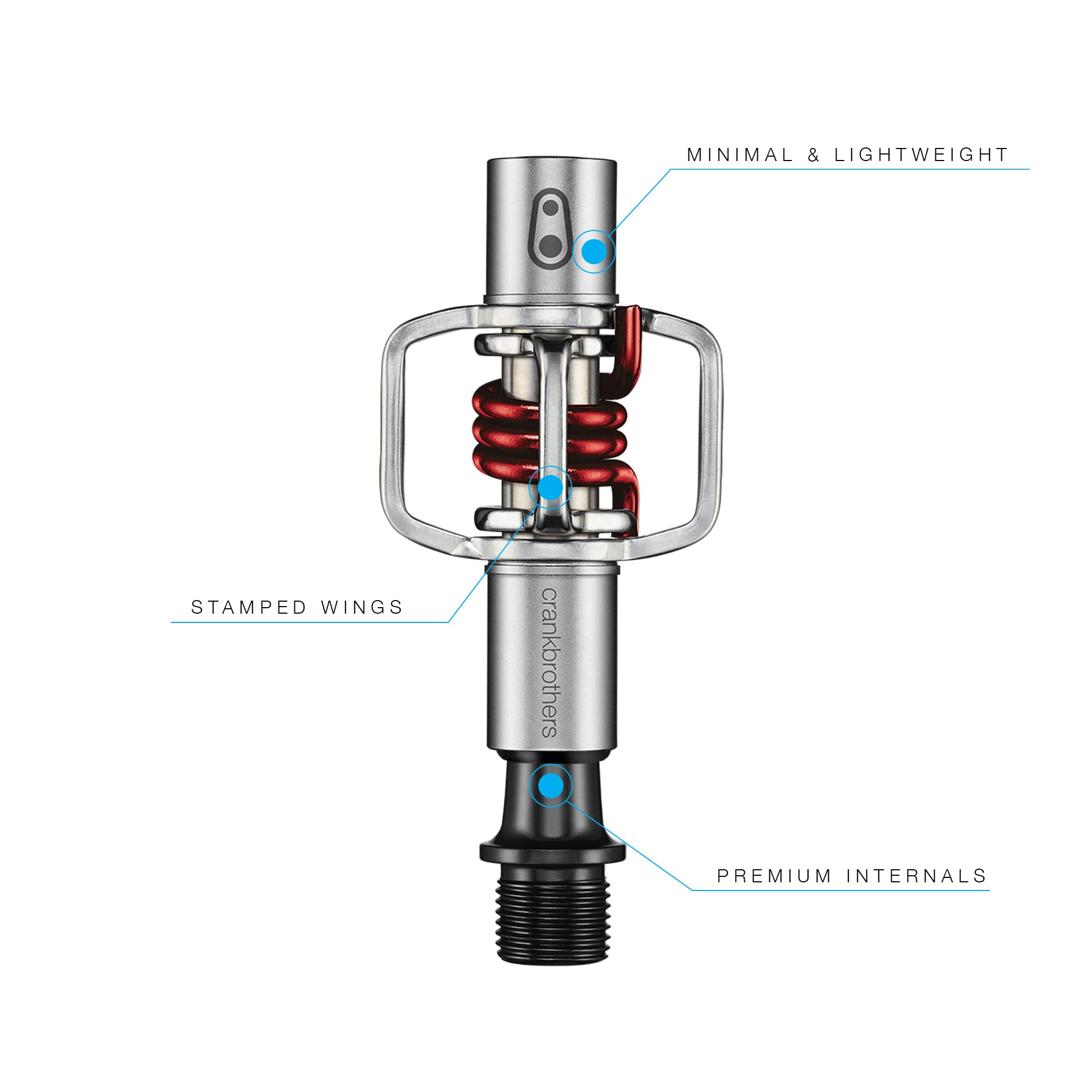 Crankbrothers Eggbeater 1 MTB Pedals – Steel Clipless for XC & Cyclocross