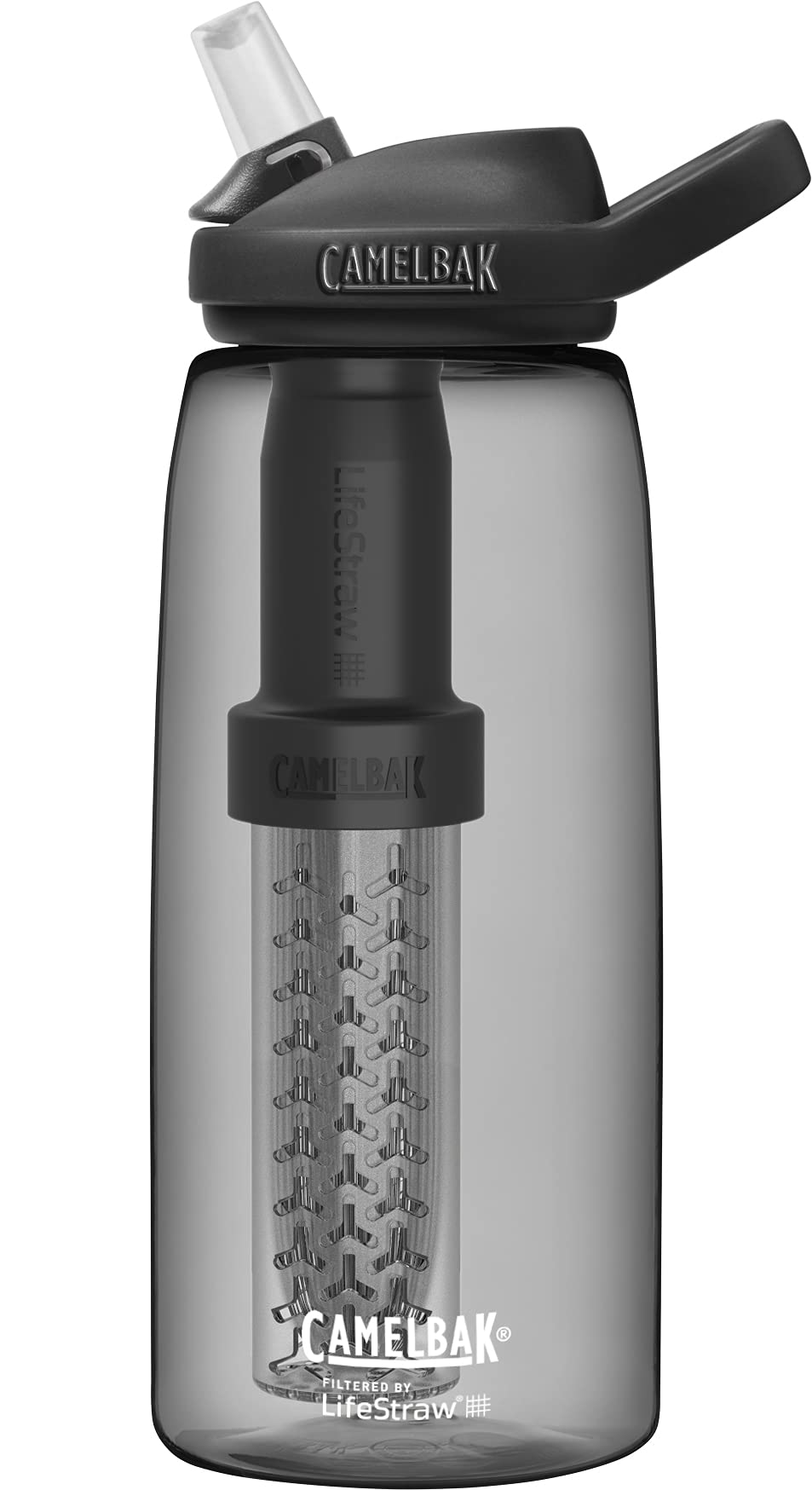 Camelbak Eddy+ 32oz Filtered Water Bottle by LifeStraw - Charcoal