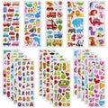 Meafeng 3D Puffy Stickers for Kids – 24 Sheets Vivid Reward Craft Stickers