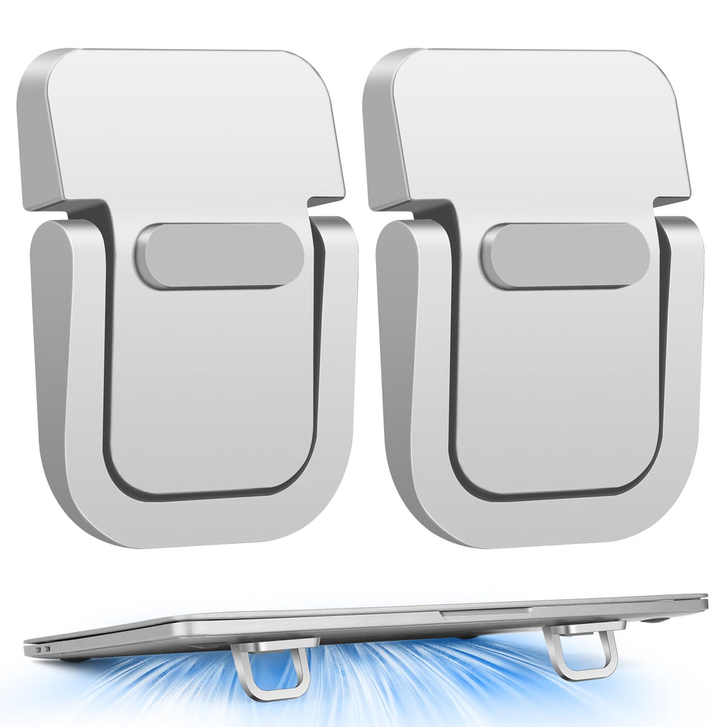 Laptop Stand 2PCS, Foldable Laptop Stand, Invisible Computer Stand, Laptop Feet, Keyboard Lift, Foldable Ergonomic Desktop Stand, Keyboard Stands - image 1