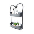 Blue Canyon Hanging Shower Caddy – No-Drill Single Basket Shelf, Grey
