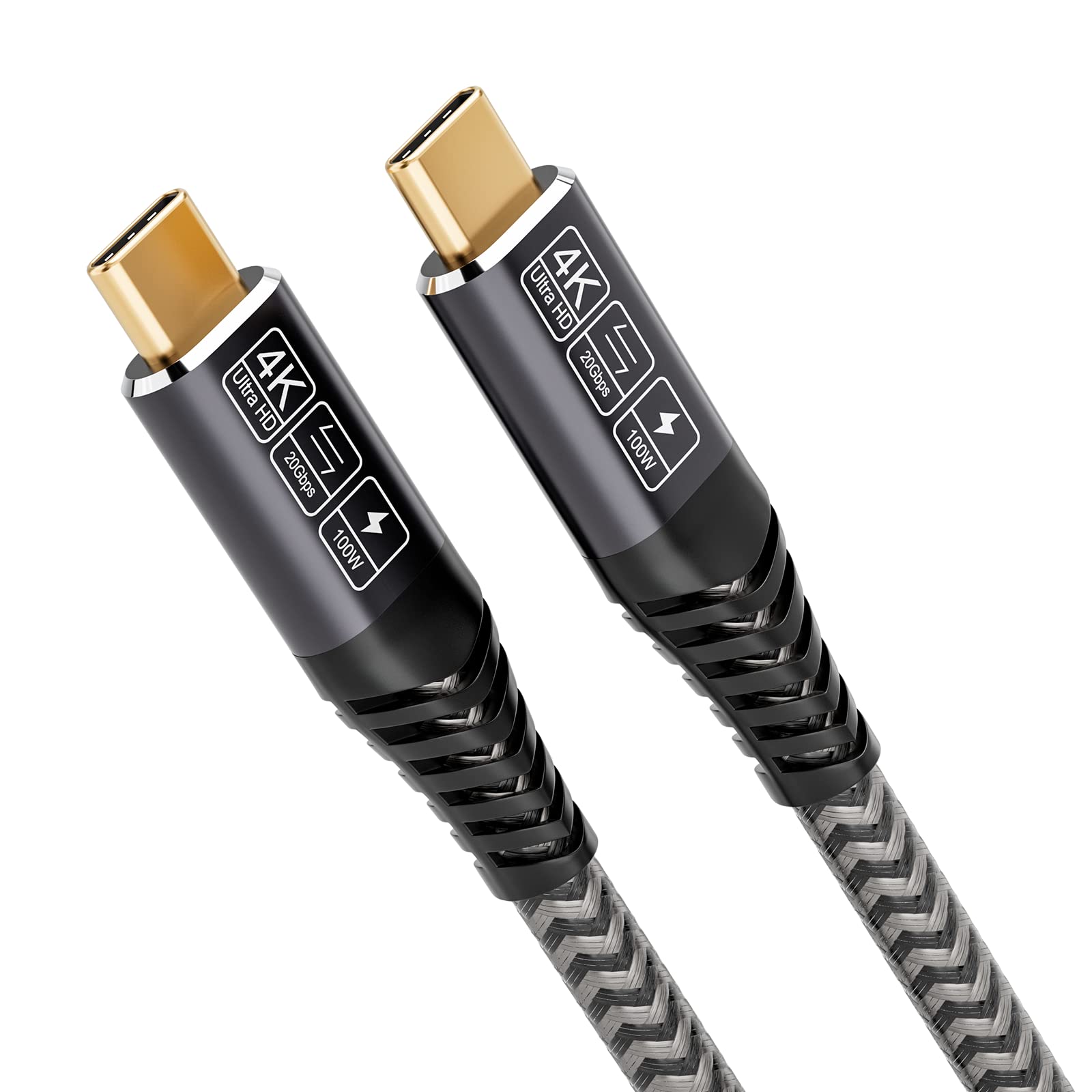 CAKOBLE USB-C to USB-C Cable 3m | 100W 3.2 Gen2 4K Video Charger Cord