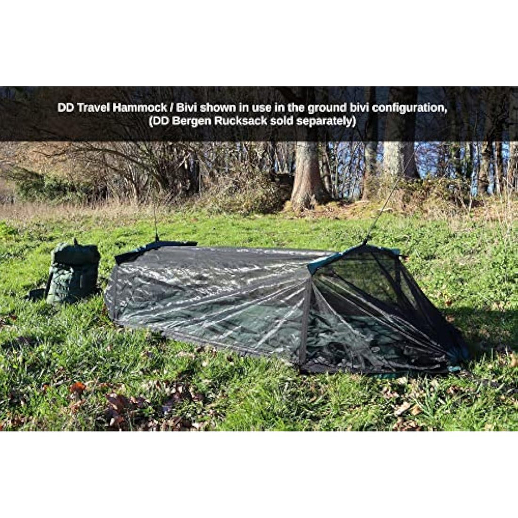 DD Hammocks Travel Hammock & Bivi | Waterproof Bug Proof Shelter - Olive